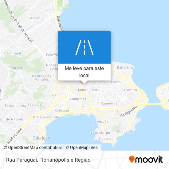 Rua Paraguai mapa