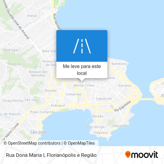 Rua Dona Maria I mapa