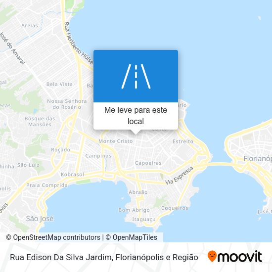 Rua Edison Da Silva Jardim mapa
