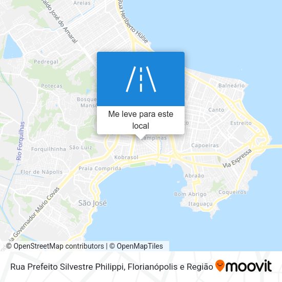 Rua Prefeito Silvestre Philippi mapa