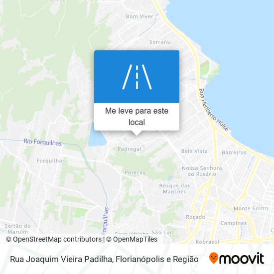 Rua Joaquim Vieira Padilha mapa