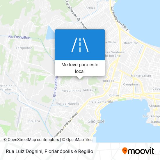 Rua Luiz Dognini mapa