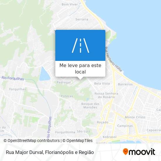 Rua Major Durval mapa