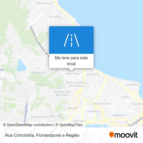 Rua Concórdia mapa