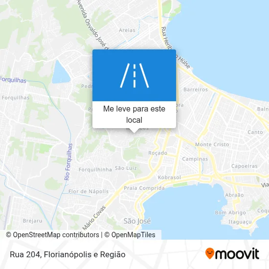 Rua 204 mapa