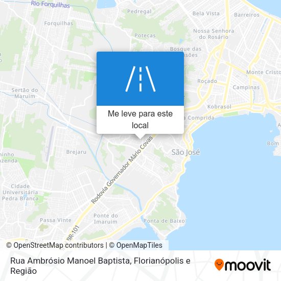 Rua Ambrósio Manoel Baptista mapa