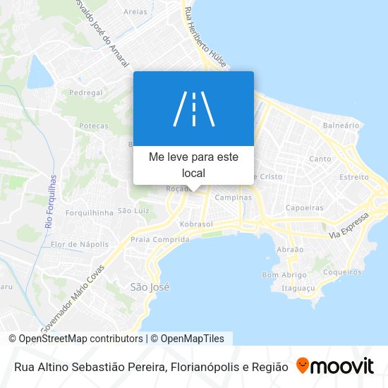 Rua Altino Sebastião Pereira mapa