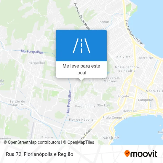 Rua 72 mapa