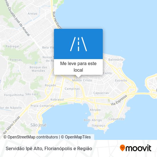 Servidão Ipê Alto mapa