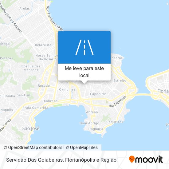 Servidão Das Goiabeiras mapa