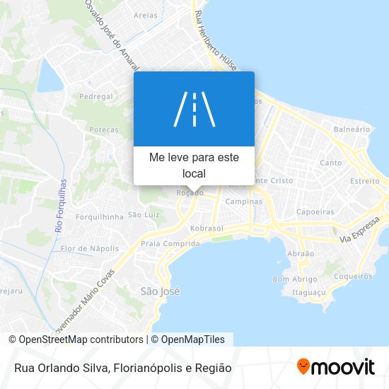 Rua Orlando Silva mapa