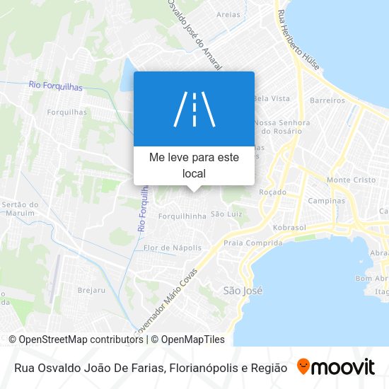Rua Osvaldo João De Farias mapa