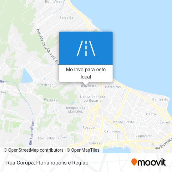 Rua Corupá mapa