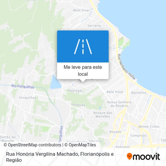 Rua Honória Vergilina Machado mapa