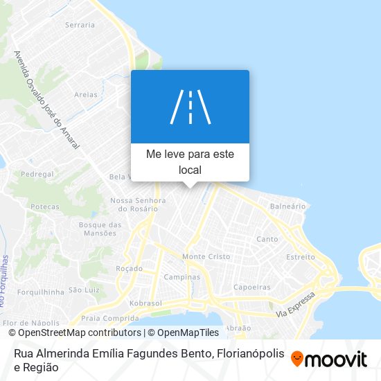 Rua Almerinda Emília Fagundes Bento mapa