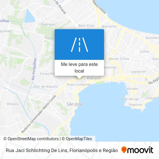 Rua Jaci Schlichting De Lins mapa