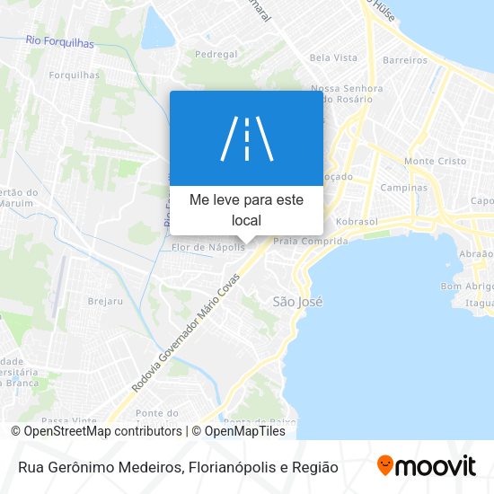 Rua Gerônimo Medeiros mapa
