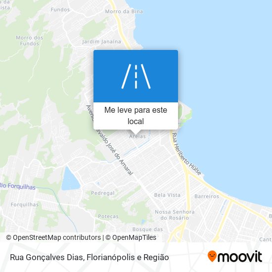 Rua Gonçalves Dias mapa