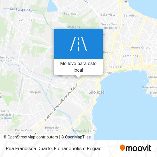Rua Francisca Duarte mapa