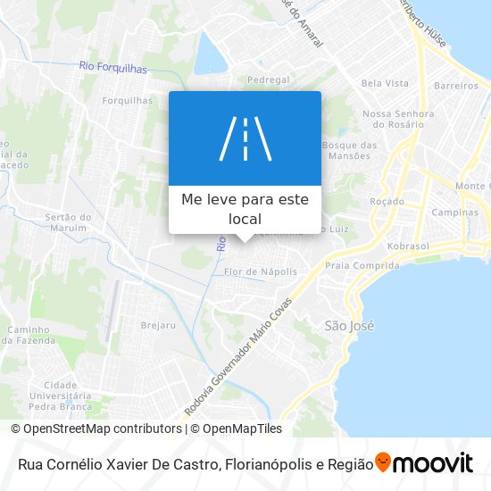 Rua Cornélio Xavier De Castro mapa