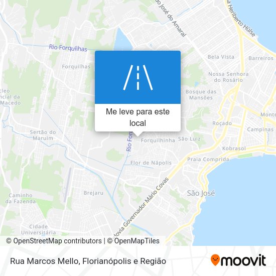 Rua Marcos Mello mapa