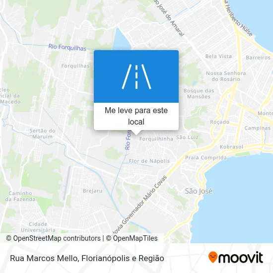 Rua Marcos Mello mapa