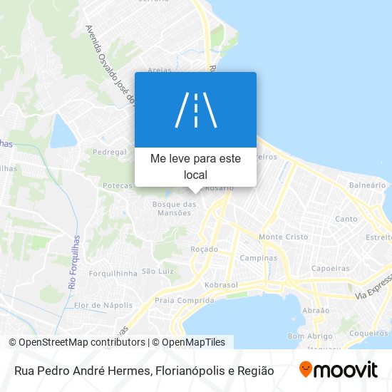 Rua Pedro André Hermes mapa