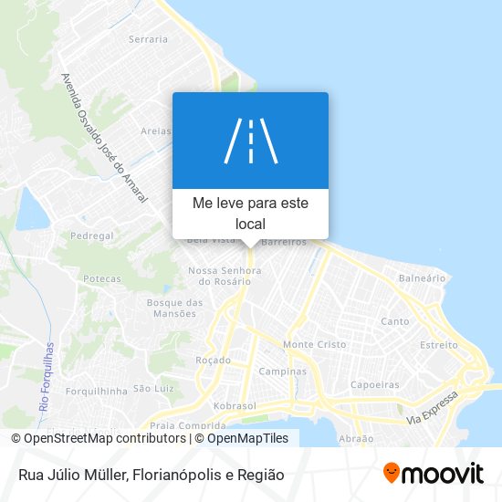 Rua Júlio Müller mapa