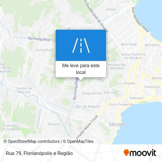 Rua 79 mapa