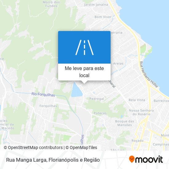 Rua Manga Larga mapa