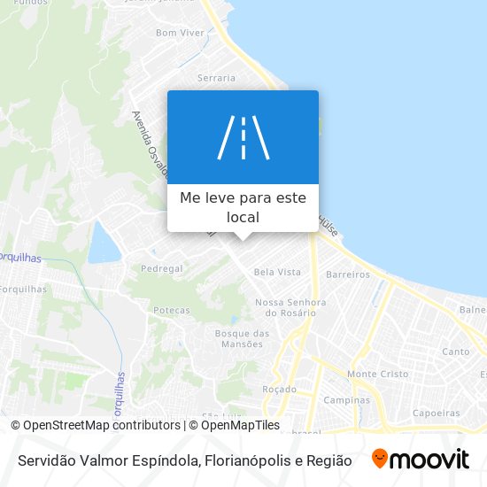 Servidão Valmor Espíndola mapa