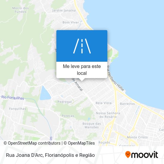 Rua Joana D'Arc mapa