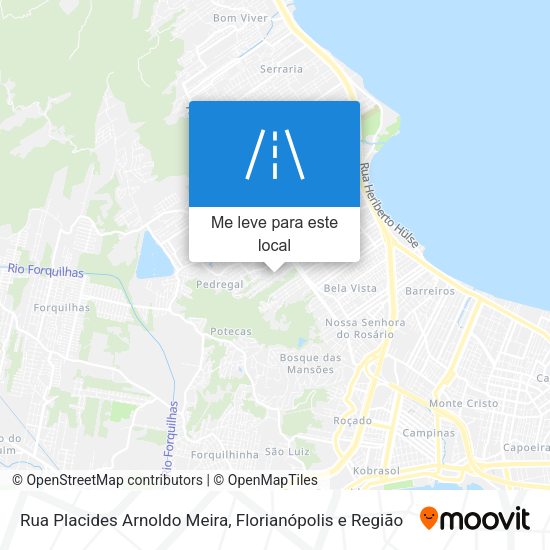 Rua Placides Arnoldo Meira mapa