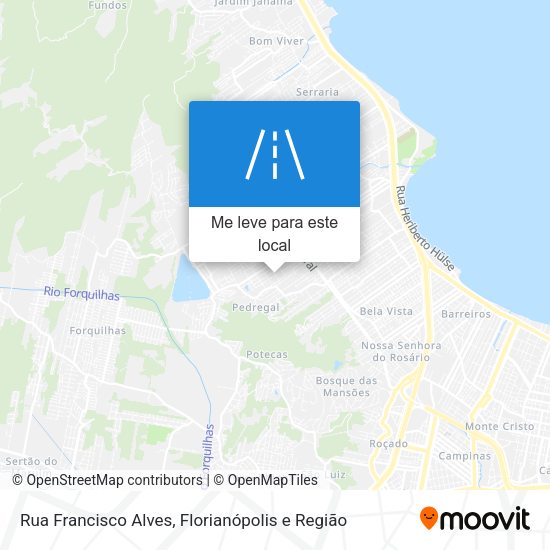 Rua Francisco Alves mapa