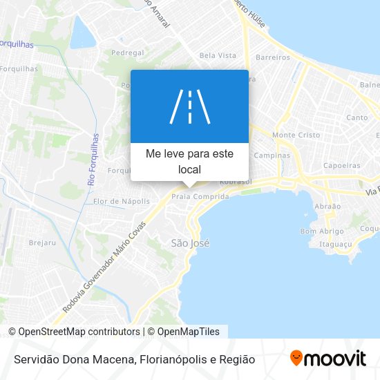 Servidão Dona Macena mapa