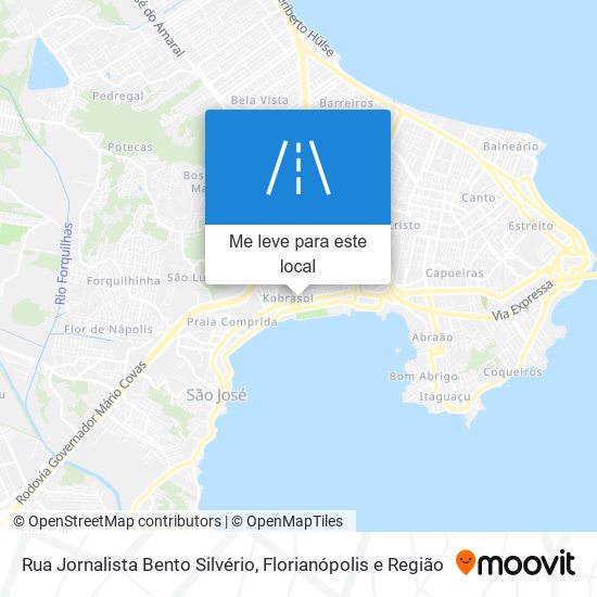 Rua Jornalista Bento Silvério mapa