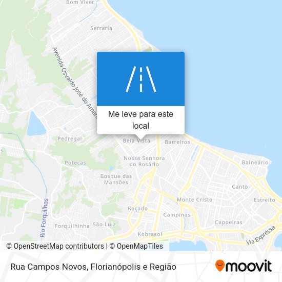 Rua Campos Novos mapa