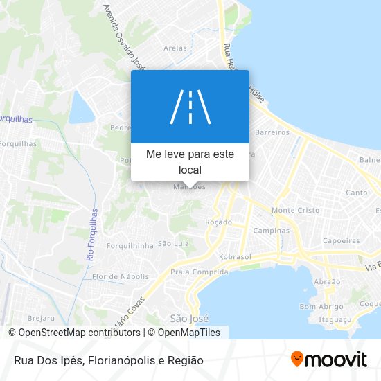 Rua Dos Ipês mapa