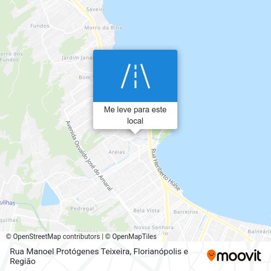 Rua Manoel Protógenes Teixeira mapa