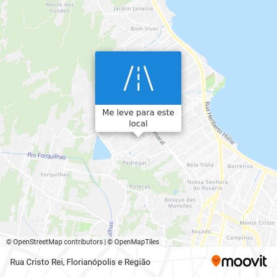 Rua Cristo Rei mapa