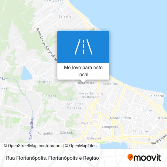 Rua Florianópolis mapa