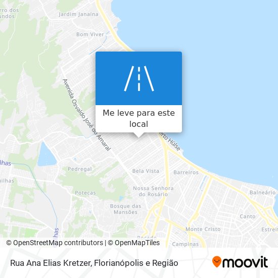 Rua Ana Elias Kretzer mapa