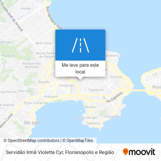 Servidão Irmã Violette Cyr mapa