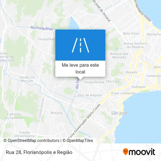 Rua 28 mapa