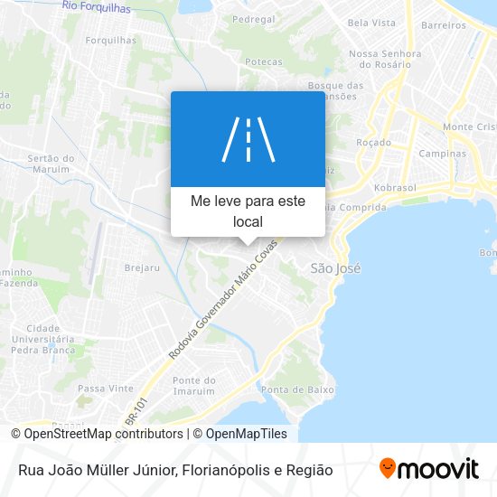 Rua João Müller Júnior mapa