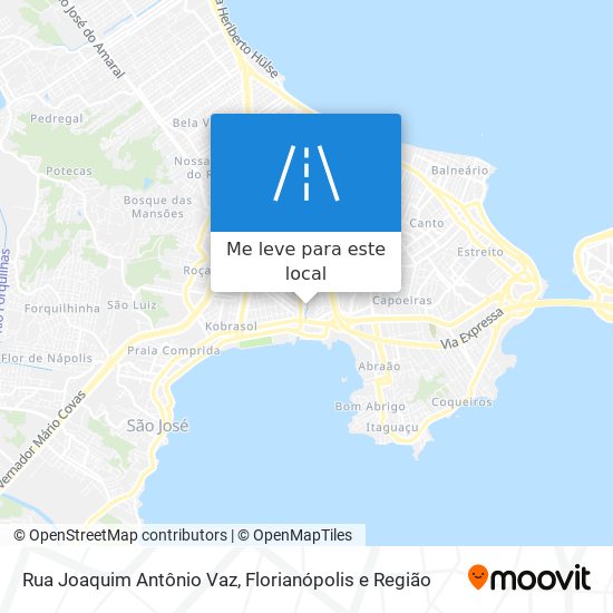 Rua Joaquim Antônio Vaz mapa