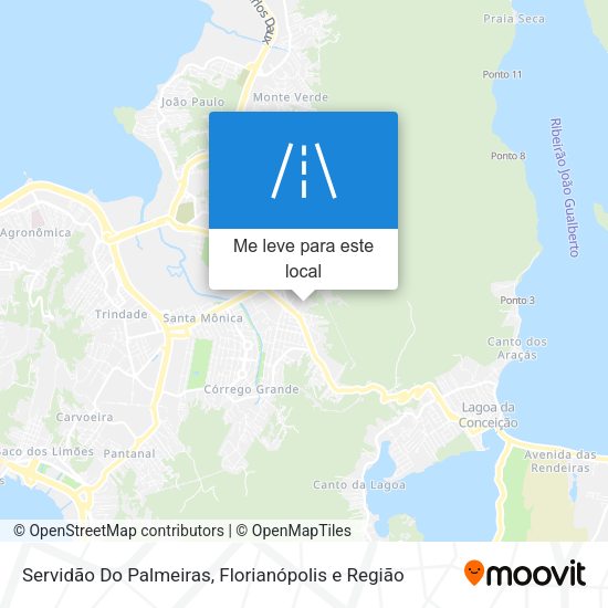 Servidão Do Palmeiras mapa