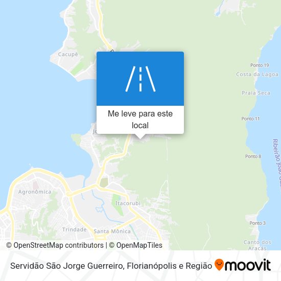 Servidão São Jorge Guerreiro mapa