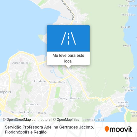 Servidão Professora Adelina Gertrudes Jacinto mapa