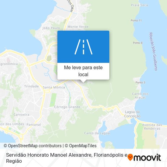Servidão Honorato Manoel Alexandre mapa
